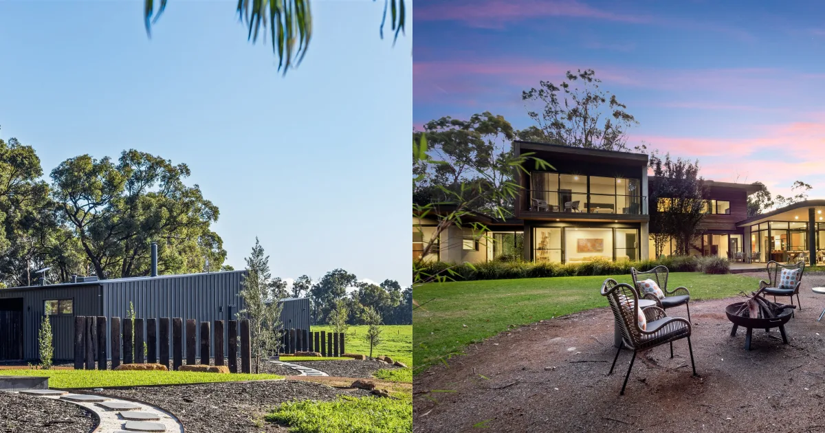Banner with a photo of Casa Burnside and Spacenature from the outside.
